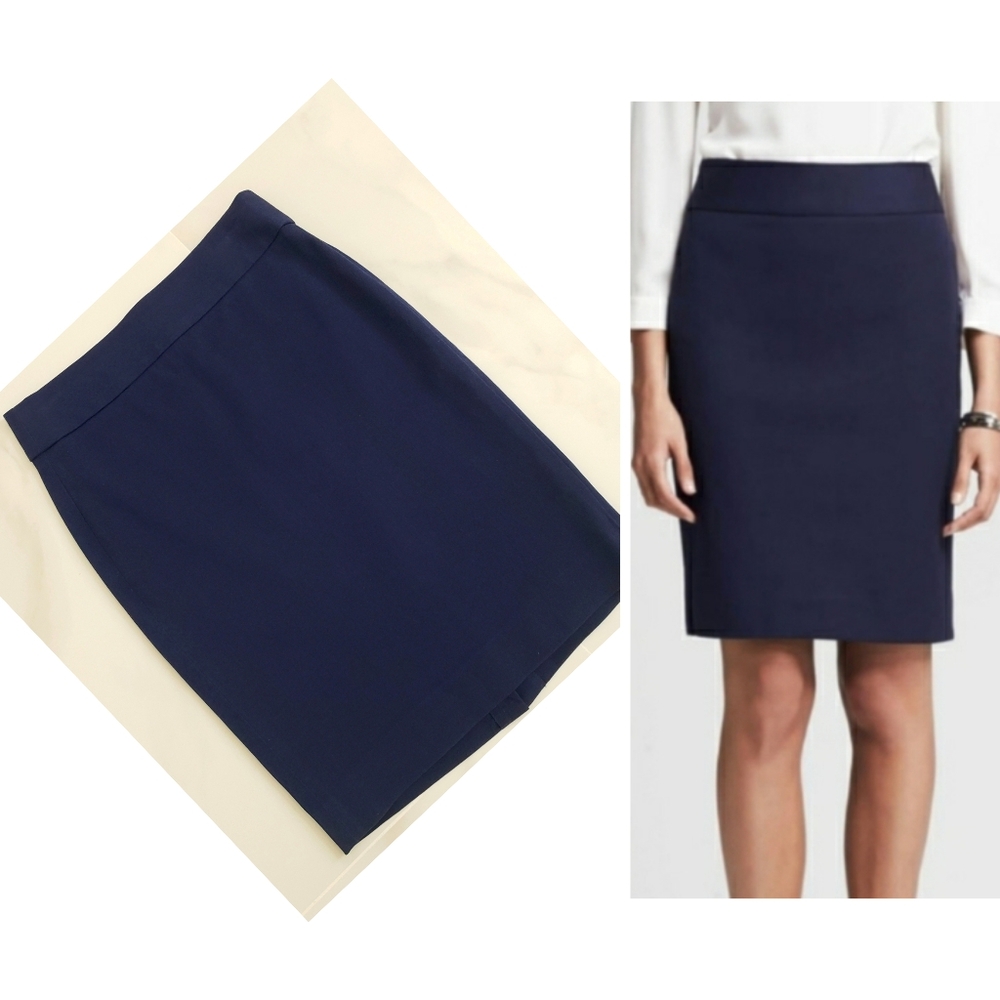 Banana Republic Navy Pencil Skirt Size 0P